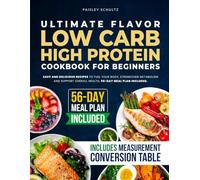 Ultimate Flavor Low Carb High Protein Cookbook for Beginners: Easy and Delicious Recipes to Fuel Your Body Strengthen Metabolism and Support Overall Health - 56-Day Meal Plan Included