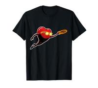 Ultimate Frisbee Love Valentine Disque Sport Cœur T-Shirt