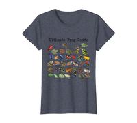 Ultimate Frog Guide Funny Frog Lover Owner Frogs T-Shirt, Femme, Bleu Chiné, 3XL