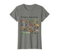 Ultimate Frog Guide Funny Frog Lover Owner Frogs T-Shirt, Femme, Vert Kaki chiné, L