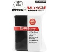 Ultimate Guard - 40 pochettes Supreme Sleeves taille Oversized Noir Noir G