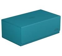 Ultimate Guard Arkhive 800+ Étui pour 800 Cartes TCG à Double Manchon, Bleu pétrole, Compatible avec Boulders, Fermeture magnétique et Doublure intérieure en Microfibre