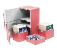 - Boîte pour cartes Twin Flip'n'Tray Deck Case 200+ taille standard XenoSkin Rouge
