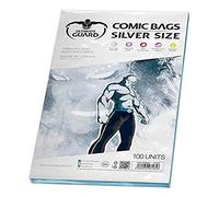 Ultimate Guard Lot de 100 Sacs de Bande dessinée (Argent, Taille : 100)