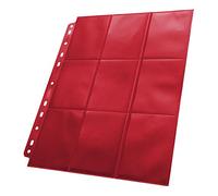 Ultimate Guard Pages à Chargement latéral à 18 Poches (50 Pages, Rouge)
