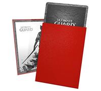 Ultimate Guard UGD010109 Pochettes pour Cartes, Rouge, Taille Standard (66 x 91 mm)