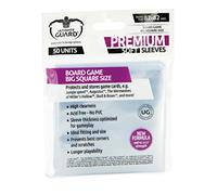 Ultimate Guard UGD010288 Premium Soft Sleeve pour Cartes de Jeu de société, Grand Format carré, Transparent