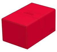 Ultimate Guard UGD011236 Twin Flip`n`Tray 160+ XenoSkin Monocolor Rouge Boîte à cartes