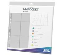 Ultimate Guard – Pages de classeur QuadRow UGD011321 – 24 poches latérales transparentes – Pack 10