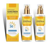 Ultimate Hair & Scalp Sunscreen Spray SPF 30,Brume solaire,Spill de crème solaire du cuir chevelu,Brume de protection solaire aux cheveux,Bouclier UV,Protection cheveux soleil et mer (2)