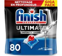 Ultimate Infinity Shine Dishwasher Tablets,Unbeatable Against Tough Stains,80 Capsules.[D153]
