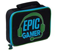Ultimate Kids Sac à lunch Epic Gamer pour enfants, adolescents, adultes Boîte à lunch de voyage scolaire avec porte-bouteille