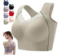 Ultimate Lifting and Shaping Corrector Bra, Women Posture Corrector Push Up Full Cup Lifting and Shaping X-Band Back (Green,4TG)