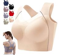 Ultimate Lifting and Shaping Corrector Bra, Women Posture Corrector Push Up Full Cup Lifting and Shaping X-Band Back (Skin,TG)