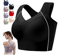 Ultimate Lifting and Shaping Corrector Bra, Women Posture Corrector Push Up Full Cup Lifting and Shaping X-Band Back (Black,3TG)