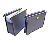 Ultimate Office MagniFile Lot de 2 dossiers suspendus haute capacité 12,7 cm avec soufflets en caoutchouc de silicone et bords cousus en nylon