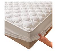 Ultimate Protège-matelas imperméable - Ajusté, matelassé, motif floral, antidérapant, silencieux, 140 x 190 x 28 cm - Protection et confort améliorés pour le lit
