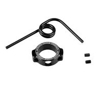Ultimate RC UR1761-N Ressort de tuyau d'échappement avec anneau en aluminium noir et gravure laser