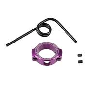 Ultimate RC UR1761-P Ressort de tuyau d'échappement avec anneau en aluminium violet et gravure laser