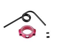 Ultimate RC UR1761-PK Ressort de tuyau d'échappement avec anneau en aluminium rose et gravure laser