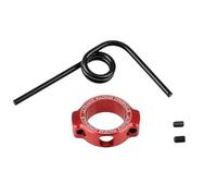 Ultimate RC UR1761-R Ressort de tuyau d'échappement avec anneau en aluminium rouge et gravure laser