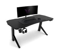 Ultimate Setup Bureau Gaming 180 cm Table Gaming réglable en Hauteur Couleur Noir électrique - Bureau 180x80 cm