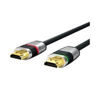 Ultimate ULS1000 - Câble HDMI avec Ethernet - HDMI mâle pour HDMI mâle - 7.5 m - triple blindage - noir - rond, support 4K