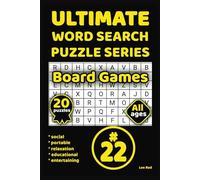 Ultimate Word Search Puzzle Series 22: "Brain-Tickling Puzzles Inspired by the World of Board Games", 6x9-inch print, easy to carry easy to read