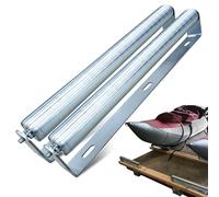 Ultimation Lot de 2 supports de rouleaux en acier galvanisé robuste : système de convoyeur, idéal : espace de travail extensible et assemblage pour le travail du bois, courroie de table de scie de