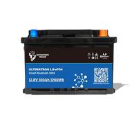 ULTIMATRON - Batterie Lithium sous siège 12.8V 100Ah LiFePO4 Smart BMS avec Bluetooth - Version Pro