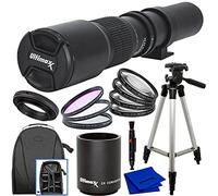 Ultimaxx Kit téléobjectif manuel multi-couches pour appareils photo reflex numériques Canon EOS 9000D 800D 760D 750D 700D 1300D 1200D T100, 4000D, 3000D, 200D, 1500D
