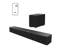 ULTIMEA 2.1ch Barre de Son TV avec Caisson sans Fil, VoiceMX & BassMX, Contrôle Via App, Barre de Son 240W Puissance Max, Basses Réglables, HDMI, Optique, Bluetooth® 6.0, Poseidon M30 (Modèle 2026)