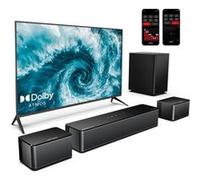 ULTIMEA 5.1 Barre de Son avec Dolby Atmos, 2 Haut-Parleurs Arrière Noir
