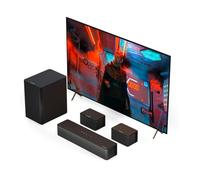 ULTIMEA 5.1 Barre de Son, Barre de Son TV Con Subwoofer e Altoparlanti Posteriori, Barres de Son avec Bluetooth, Système de Son Surround 3D, 320W Soundbar avec App Contrôle, Home Cinema, Poseidon D50