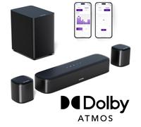 ULTIMEA 5.1 Dolby Atmos Surround Sound System, Barre de son pour TV avec contrôle App, Système de son avec Subwoofer, 2 haut-parleurs Surround