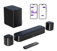 ULTIMEA 5.1 Surround Sound System, Barre de son pour TV avec contrôle App, Système de son Home Cinéma avec Subwoofer, 2 haut-parleurs Surround, Aura A30