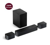 ULTIMEA 5.1 Surround Soundbar, 3D Virtual Surround Sound System, Barre de son avec caisson de basses et haut-parleurs arrière