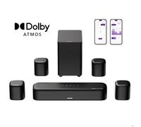 ULTIMEA Aura S5T - 7.1 Barre de Son avec Dolby Atmos, Son Surround pour Home Cinéma TV, App Contrôle, 420 W