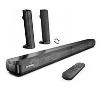 Ultimea Barre de son 2.2 canaux, Double caisson de basses intégré, Basses Profondes, Séparable 2 en 1, Arc / Optique / Aux