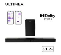 Ultimea Barre de son 3.1.2ch avce Dolby Atmos - Système de Son Surround Virtuel - App Contrôle - Skywave F30 Boom