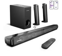 ULTIMEA Barre de son 4.1 canaux, Séparable 2 en 1 pour Home Cinéma, Caisson de Basse filaire indépendant, Apollo S50