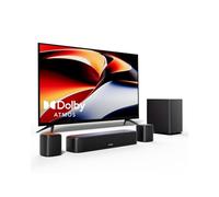 ULTIMEA Barre de Son 5.1ch avec Dolby Atmos, Système Surround pour TV, Barres de Son pour Home Cinema, 2 Haut-parleurs Surround, HDMI eARC/Opt/AUX/BT, Contrôle par App, Aura A50 Pro