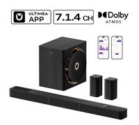 ULTIMEA Barre de Son 7.1.4ch - Skywave X60 - Système Surround pour Home Cinéma - avec Caisson de basse sans Fil de 8"" - 840 W