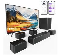 ULTIMEA Barre de son Poseidon D80 Boom - Dolby Atmos 7.1 avec caisson de basse - 500W