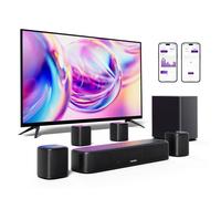 ULTIMEA Barre de son virtuelle 7.1 Channel Surround avec Subwoofer - 330 W - App Contrôle - Bluetooth/OPT/AUX - Aura A40