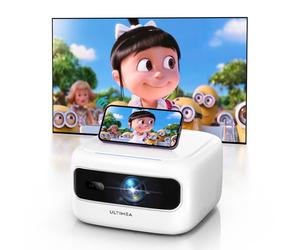 ULTIMEA Mini Videoprojecteur compatible avec iOS Android Phone /TV Stick, WiFi 5G/2.4G, 300 ANSI Lumens, Apollo P10