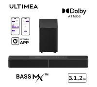 ULTIMEA Poseidon M70 barre de son 3.1.2 avec Dolby Atmos, son surround avec caisson de basses sans fil 5,25'', 312 W