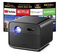 ULTIMEA Vidéoprojecteur 4K Supporté - 1800 Lumens 1080P Full HD - Smart Projecteur WiFi - Poseidon E100