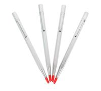 Ultnice Lot de 4 stylos Pointe carbure de tungstène Gravure Acier inoxydable Céramique Verre
