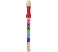ULTNICE FlûTe à Bec Soprano En Bois 8 Trous Pour Enfants - Instrument De Musique ÉDucatif Avec Couleurs Vives Et Motifs Attrayants